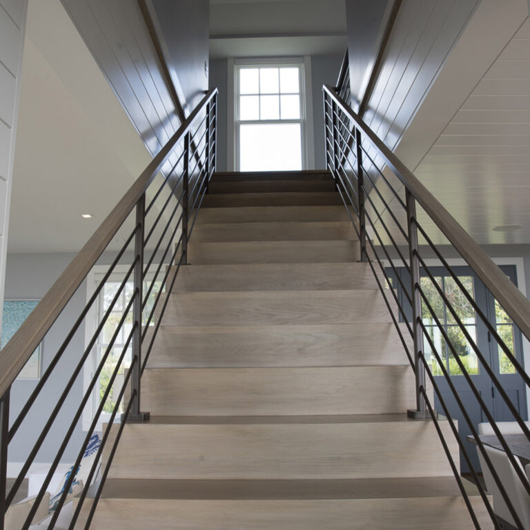 custom guest home staircase by duffany builders of cape cod